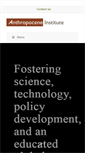 Mobile Screenshot of anthropoceneinstitute.com