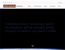Tablet Screenshot of anthropoceneinstitute.com